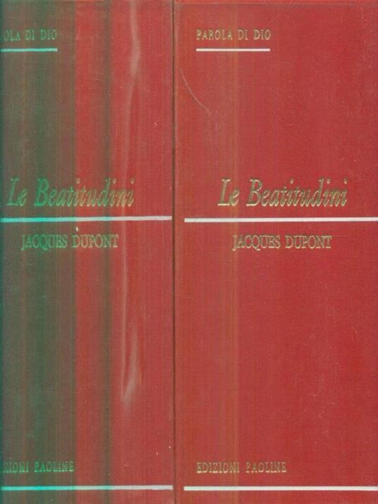 Le beatitudini - Jacques Dupont - copertina