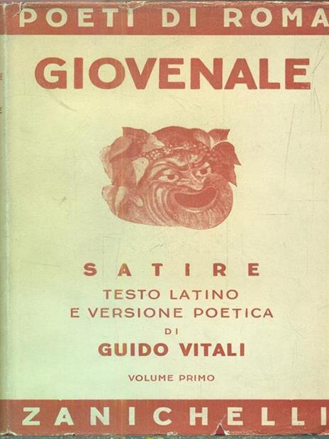 Satire I - D. Giunio Giovenale - copertina