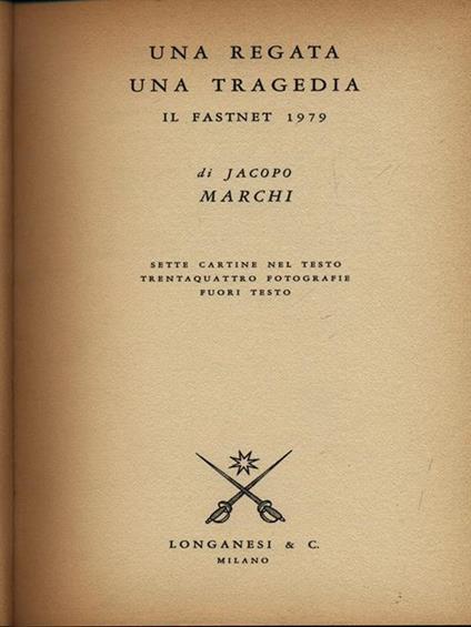 Una regata una tragedia - Jacopo Marchi - copertina
