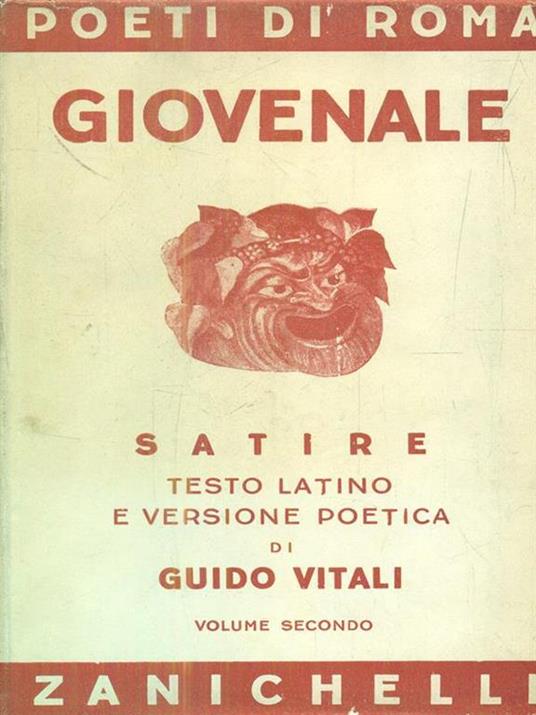 Satire vol II - D. Giunio Giovenale - copertina
