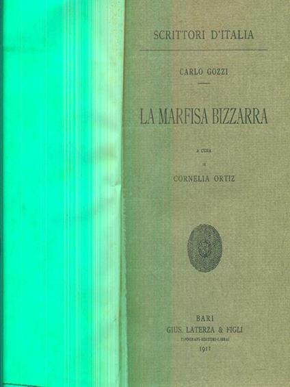 La marfisa bizzarra - Carlo Gozzi - copertina