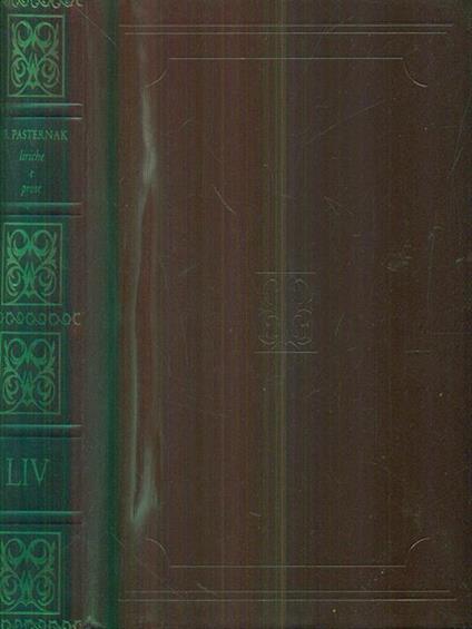 Liriche e prose - Boris Pasternak - copertina