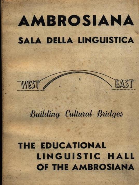 Ambrosiana sala della linguistica - copertina