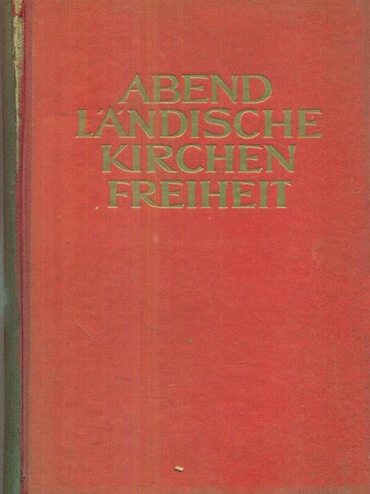 Abendlandische kirchenfreiheit - Hugo Rahner - copertina