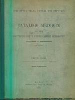 catalogo metodico degli scritti contenuti nelle pubblicazioni periodiche parte prima quarto e quinto supplemento