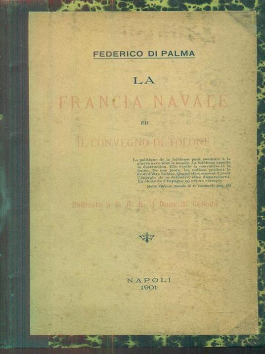 La Francia navale ed il convegno di tolone - copertina