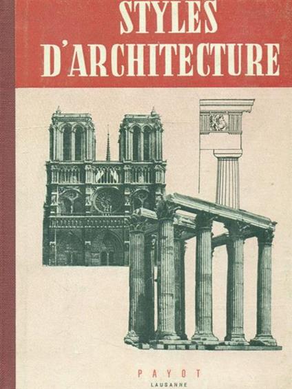 Styles d'architecture - Erwin Gradmann - copertina