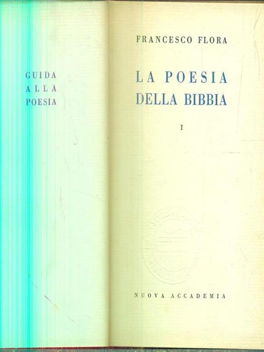 La poesia della bibbia. 2 vv - Francesco Floria - copertina