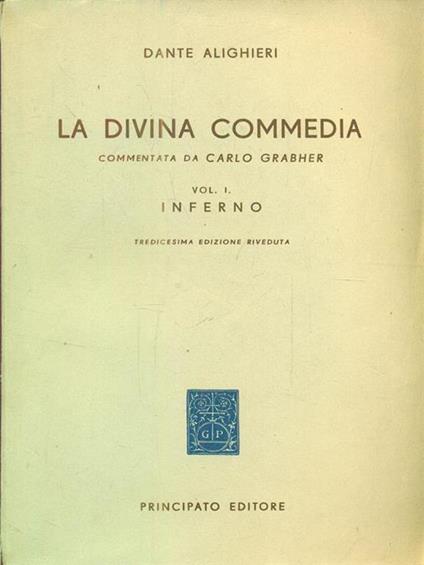 La divina commedia inferno - Dante Alighieri - copertina