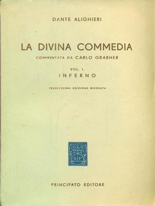 La divina commedia inferno - Dante Alighieri - copertina