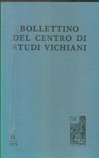 Bollettino del centro di studi vichiani IX. 1979 - 2