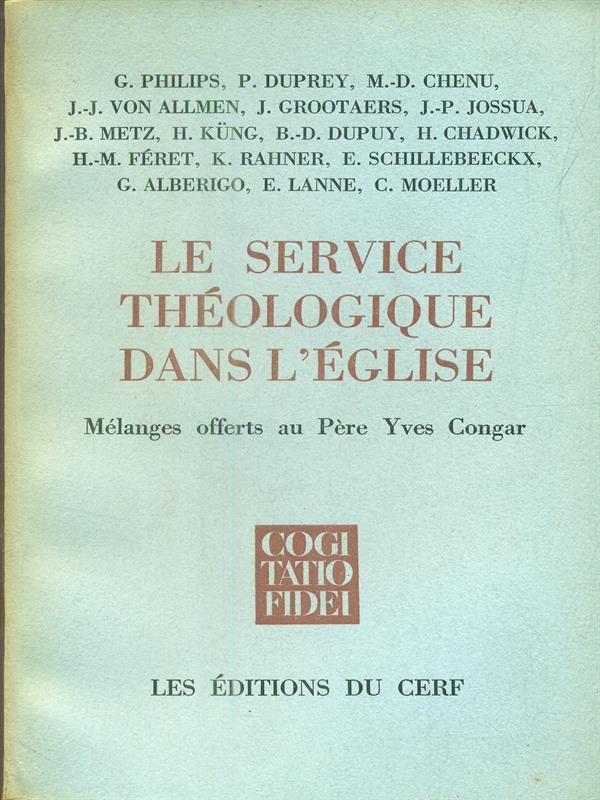 Le service theologique dans l'Eglise