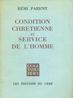Condition chretienne et service de L'homme
