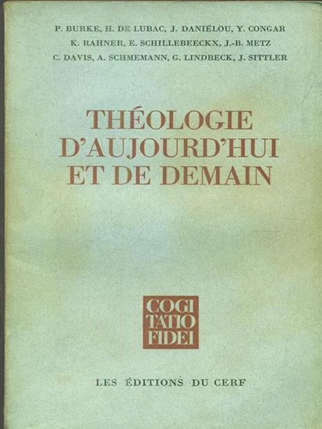 Theologie d'aujourd'hui et de demain - 4