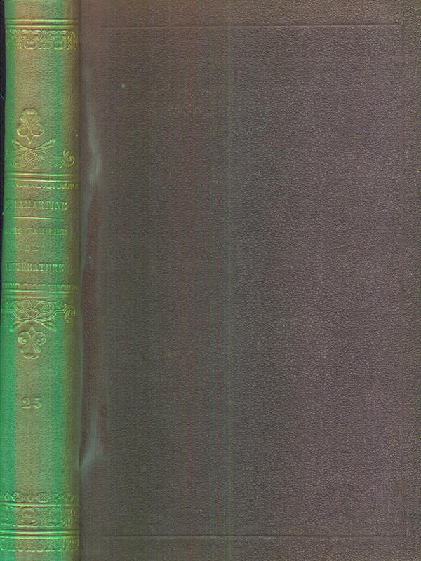 Cours familier de Litterature 25