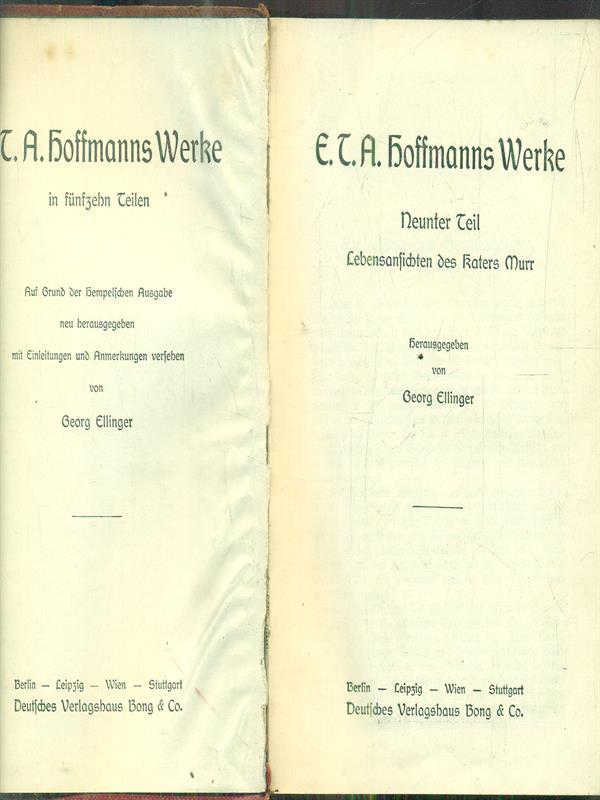E.T.A. Hoffmanns Werke 9-11