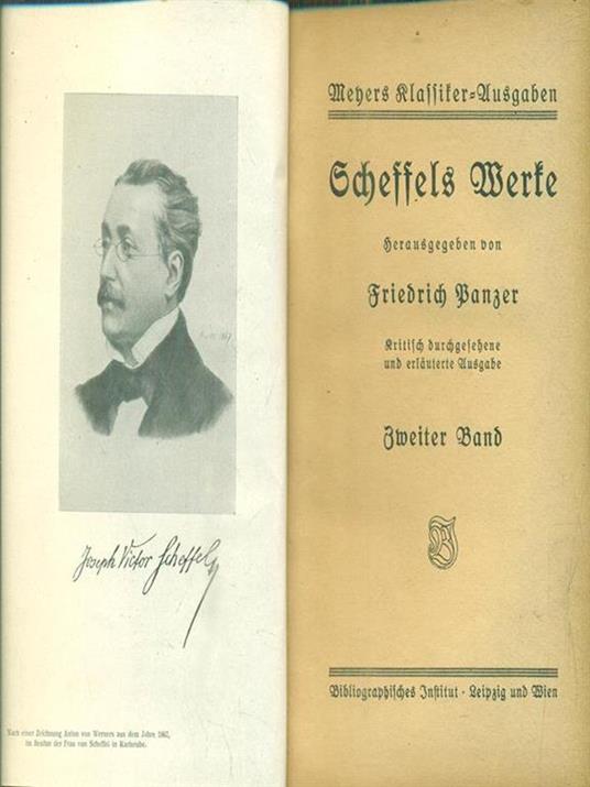 Scheffels Werke zweiter band - Panzer Friedrich - copertina