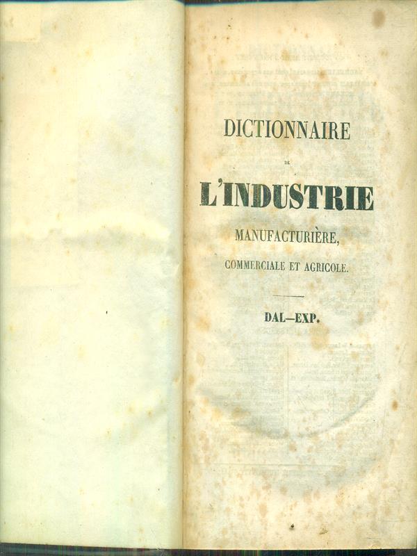 Dictionnaire de l'industrie manufacturiere, commerciale et agricole tome 4