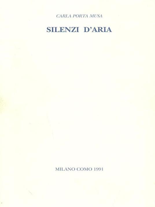 Silenzi d'aria - copertina