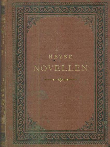 Novellen III - Paul von Heyse - copertina