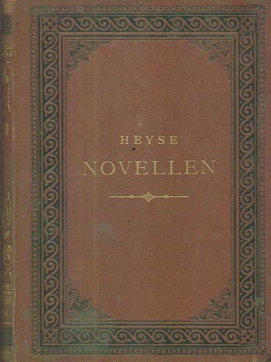 Novellen III - Paul von Heyse - copertina