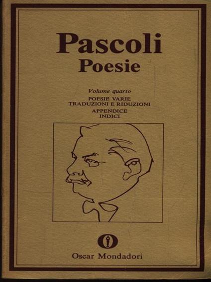 Poesie. Volume 4 - Giovanni Pascoli - copertina