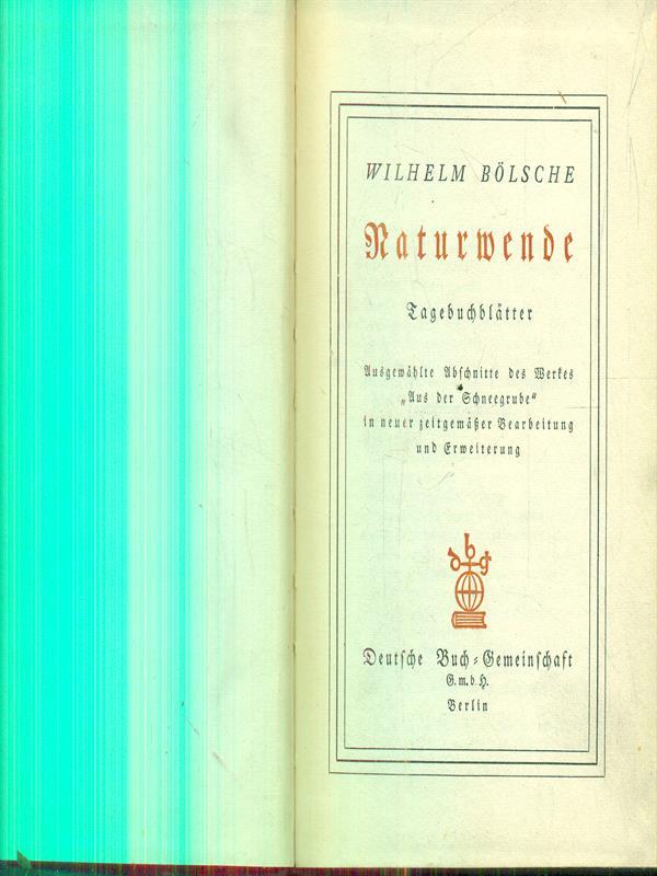 Naturwende. Tagebuchblatter