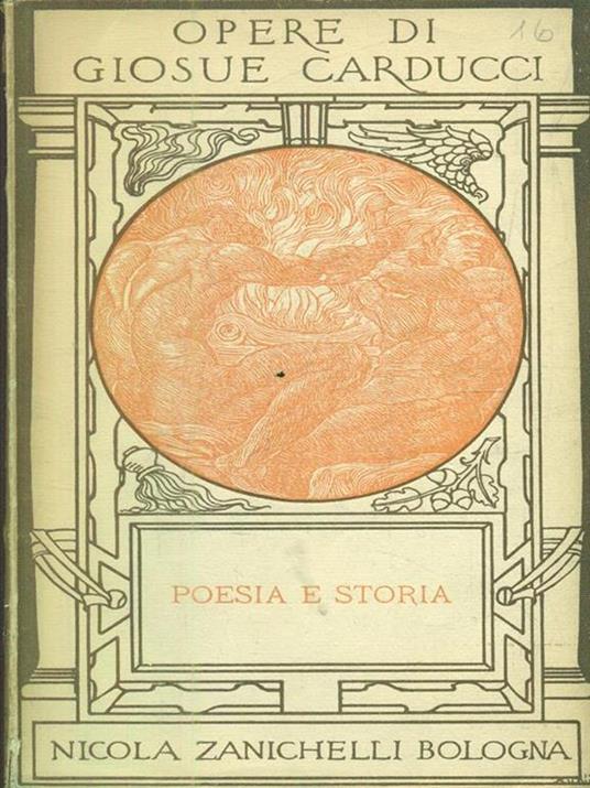 Poesia e Storia - Giosuè Carducci - copertina