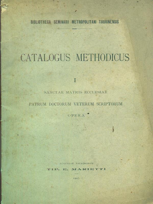 Catalogus methodicus I