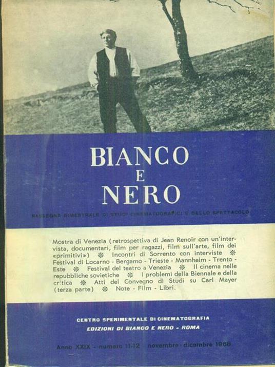 bianco e nero 11-12 / novembre-dicembre 1968 - copertina