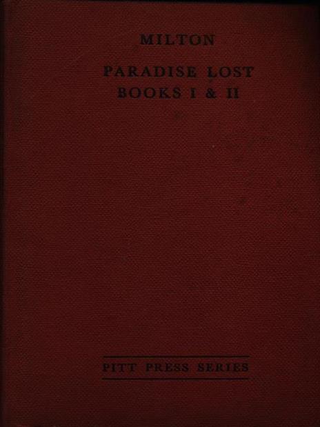 York Notes on Paradise lost books I and II - John Milton - copertina