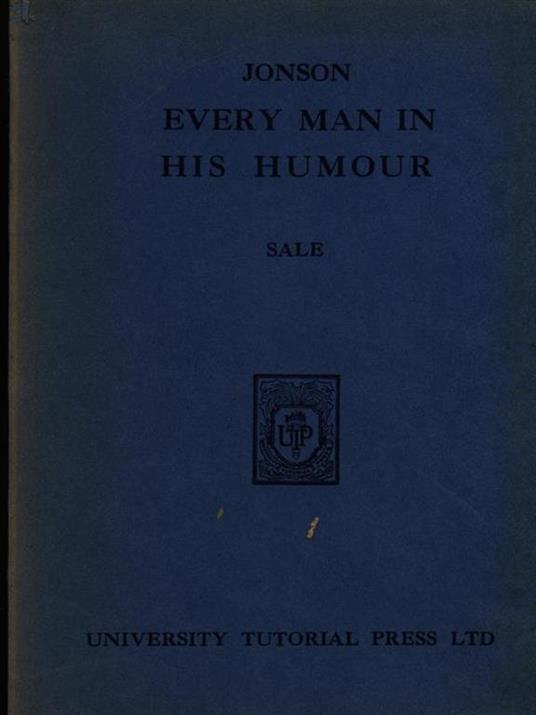 Every man in his humor - Ben Jonson - copertina