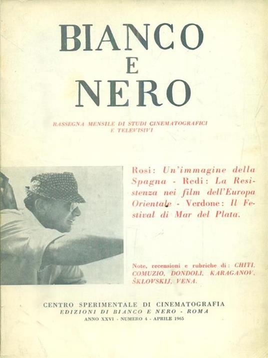 bianco e nero 4 / aprile 1965 - copertina