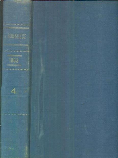 Il Borghese 1963. 4 (da ottobre a dicembre 1963) - copertina