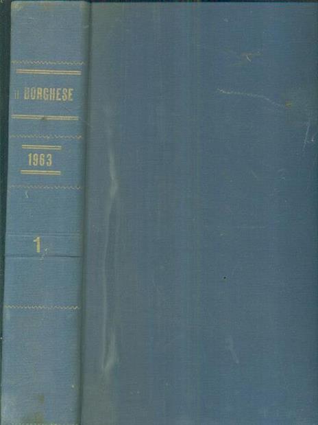 Il borghese 1963 - 1 (gennaio a marzo 1963) - copertina