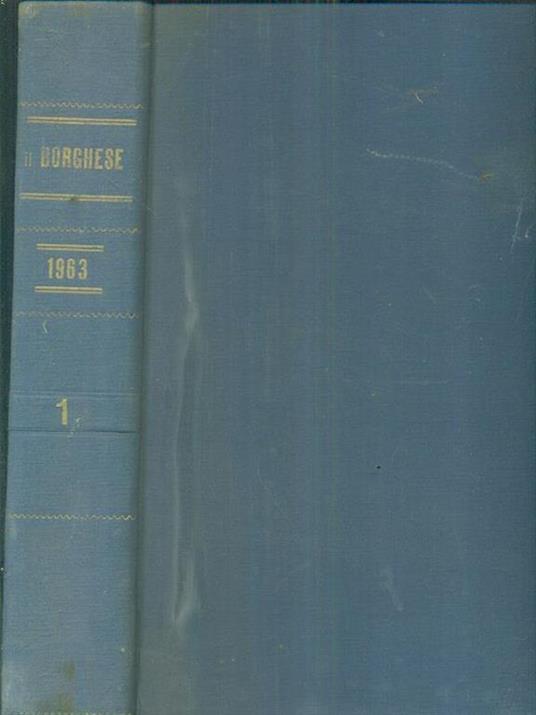 Il borghese 1963 - 1 (gennaio a marzo 1963) - copertina