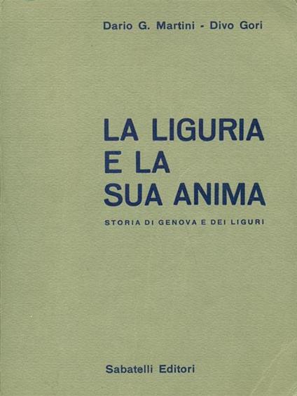 La Liguria e la sua anima - Martini - copertina