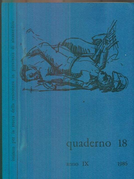 Quaderno 18 / anno IX. 1986 - copertina