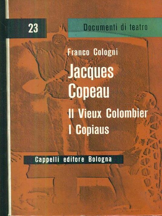 Jacques Copeau - Franco Cologni - copertina