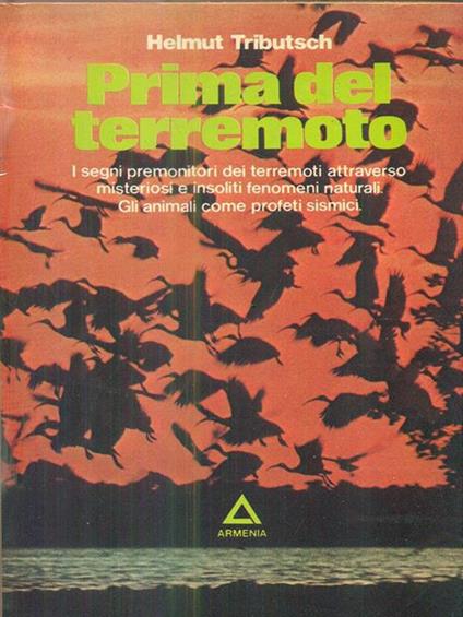 Prima del terremoto - Helmut Tributsch - copertina