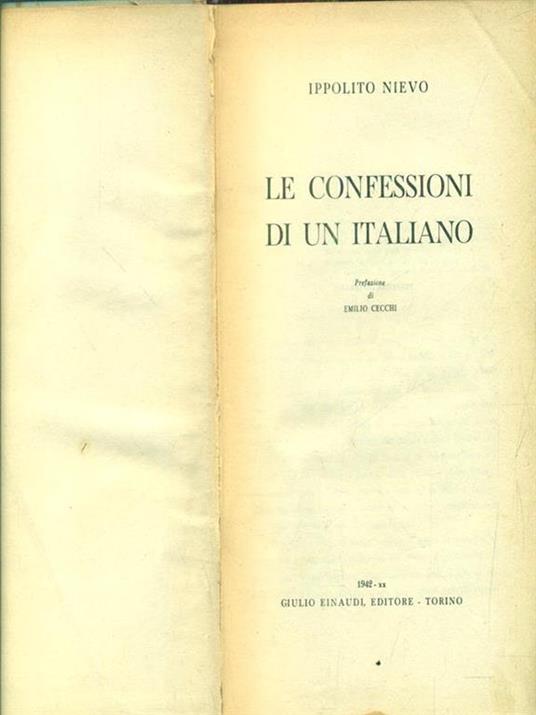 Le confessioni d'un italiano - Ippolito Nievo - 2