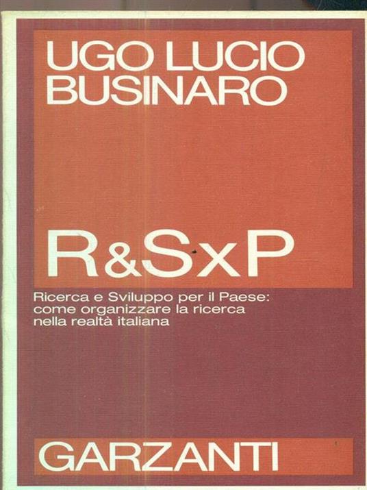 R & S X P - Ugo L. Businaro - copertina