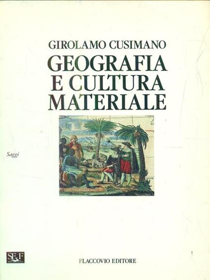 Geografia e cultura materiale - Girolamo Cusimano - copertina
