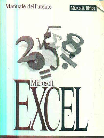 Manuale dell'utente - Microsoft Excel versione 5.0 - copertina