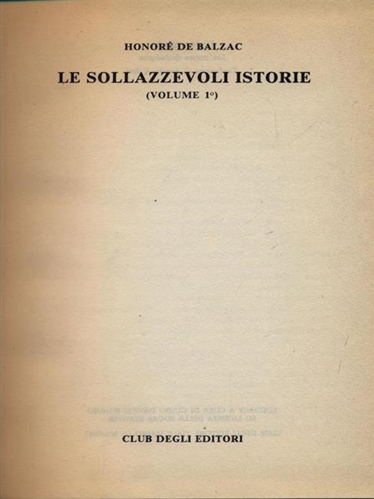 Le sollazzevoli istorie 2 vv - Honoré de Balzac - copertina