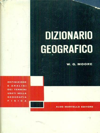 Dizionario geografico - W.G. Moore - copertina