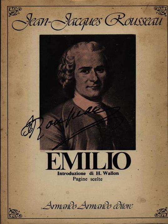 Emilio - Jean-Jacques Rousseau - copertina