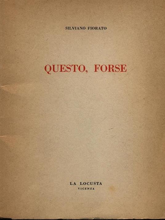 Questo, forse - copertina