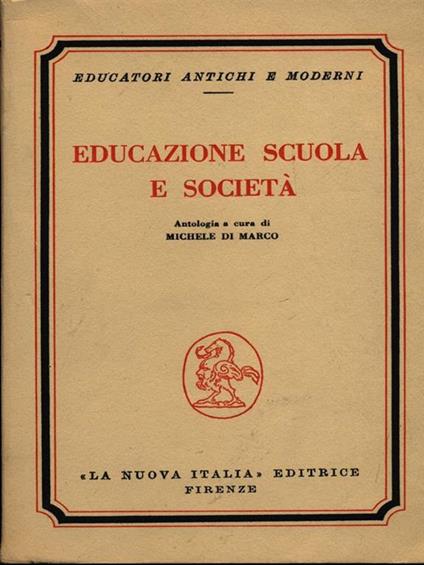 Educazione scuola e società - copertina