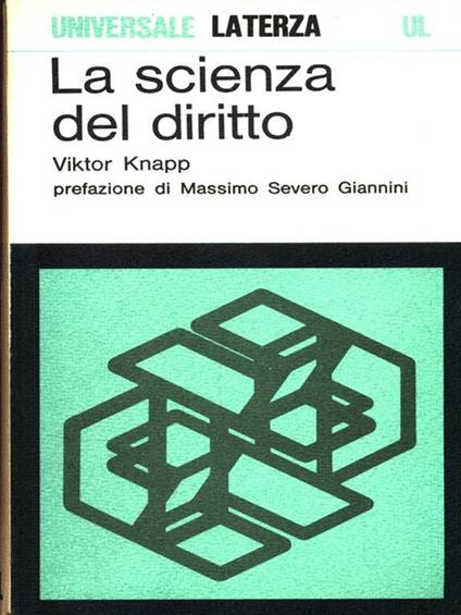 La scienza del diritto - Viktor Knapp - copertina